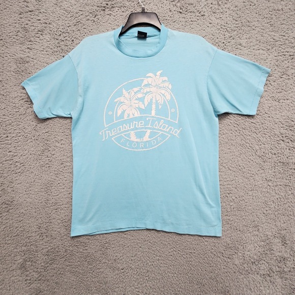 Vintage Screen Stars Best Treasure Island Florida Shirt Mens XL (Fits as L) READ - Picture 2 of 15